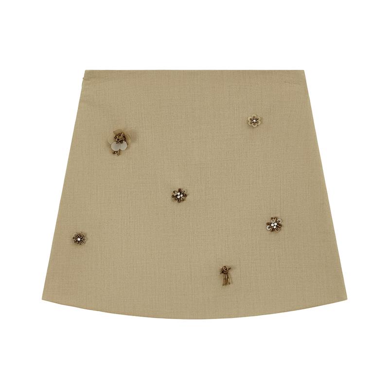 ELLE KIDS Girls  Summer A-Line Floral Skirt 140