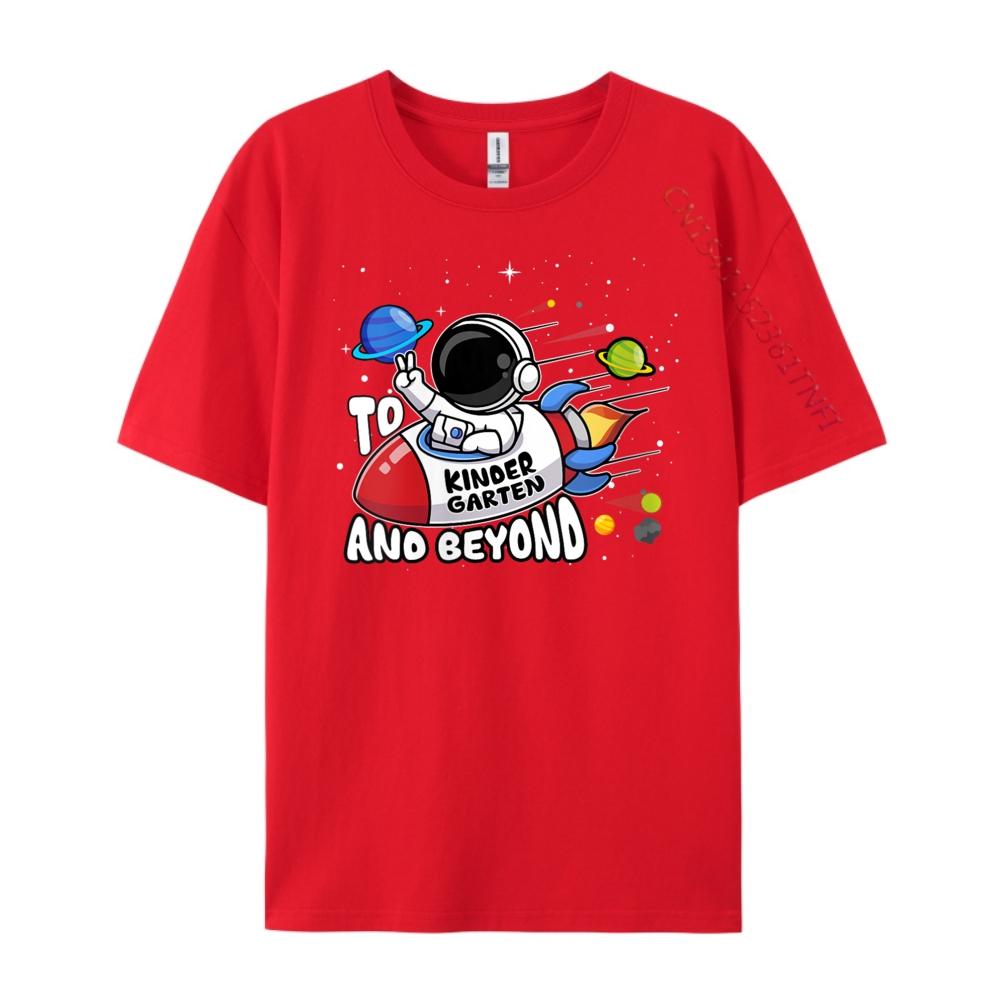 

Womens To Kindergarten And Beyond Astronaut Back To School Boy Wholesale Tshirts 100 Pcs Tee Shirt Unisex S