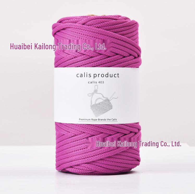 4mm Cotton-Polyester Crochet Cord for DIY Hand-Knitted Bags and Weaving