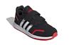 adidas Neo Vs Switch Breathable Low Top Kids' Skateboarding Shoes Black Red White Children Aged 3 7 Years Old FW3984