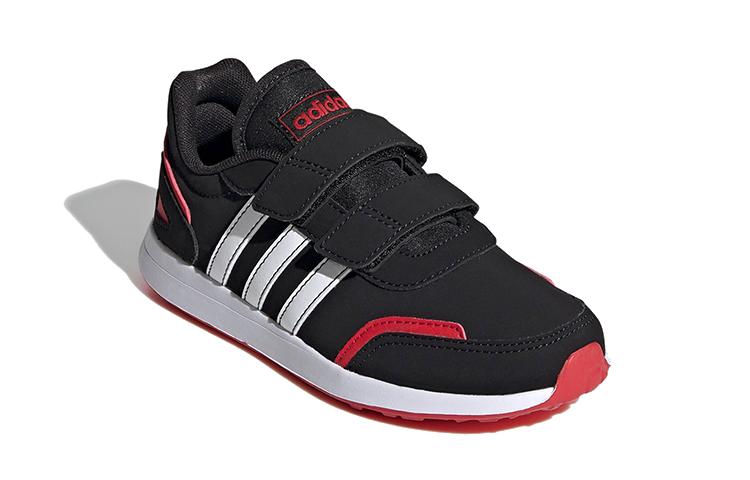 adidas Neo Vs Switch Breathable Low Top Kids' Skateboarding Shoes Black Red White Children Aged 3 7 Years Old FW3984