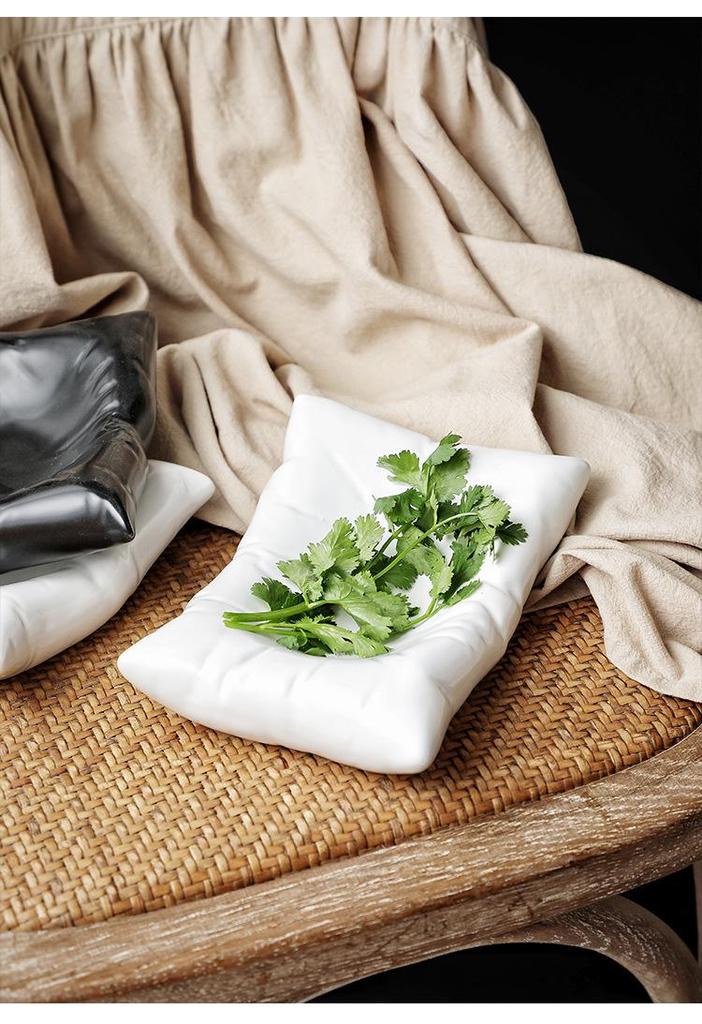 Nordische Keramiksalat- und Pastaplatte: Hochwertiges Geschirr für Snacks und Desserts