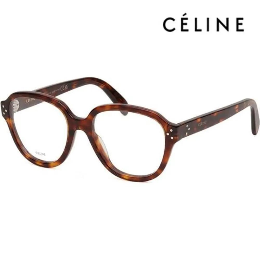 

[Celine] Eyeglass Frames CL50107I 052 Square Horn-rimmed Leopard Print