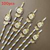 Jungle Animal Party Straws With Degradable Paper Material For Kids Celebrations