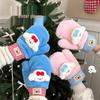 Tengyi 2025 Plush Doll Gloves: Cute, Fleece-Lined, Windproof, Neck-Hanging Mittens for Autumn & Winter Warmth.