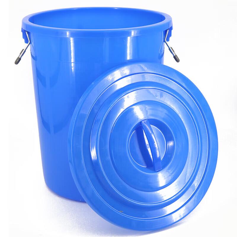 ManSou Large Thickened Round Plastic Storage Bucket