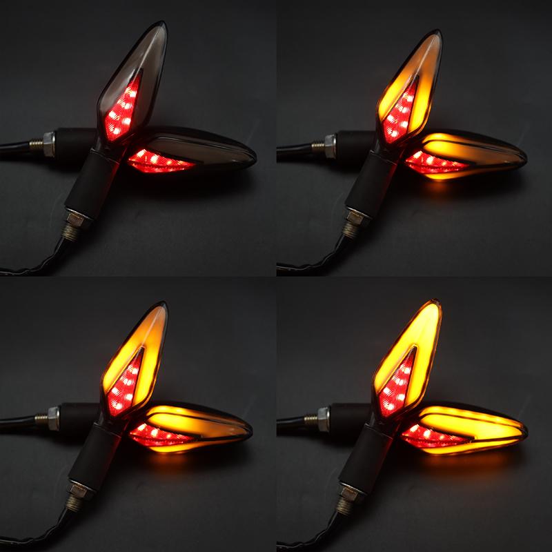 Motorcycle LED Turn Signal 12V ABS Scooter Flashing Light Universal for CFMOTO 150 250 450 650 NK Suzuki SV400 SV650 V-Strom