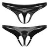 Men Hollow Out Front Lingerie T-back Low Rise Briefs Lightweight Micro Underwear Underpants Swimwear