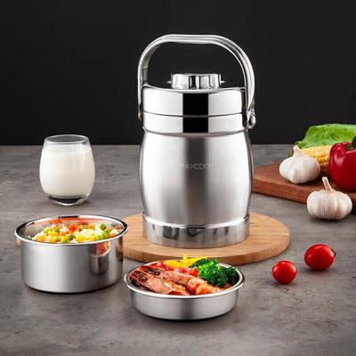Meichu 1.5L Double-Layer 304 Stainless Steel Insulated Lunch Box with Handle