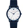 Luigi Slim White Blue Metal Men's Quartz Watch AR11025