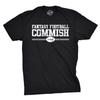 Mens Fantasy Football Commish T Shirt Funny Gift for Dad Game Day Graphic Cool