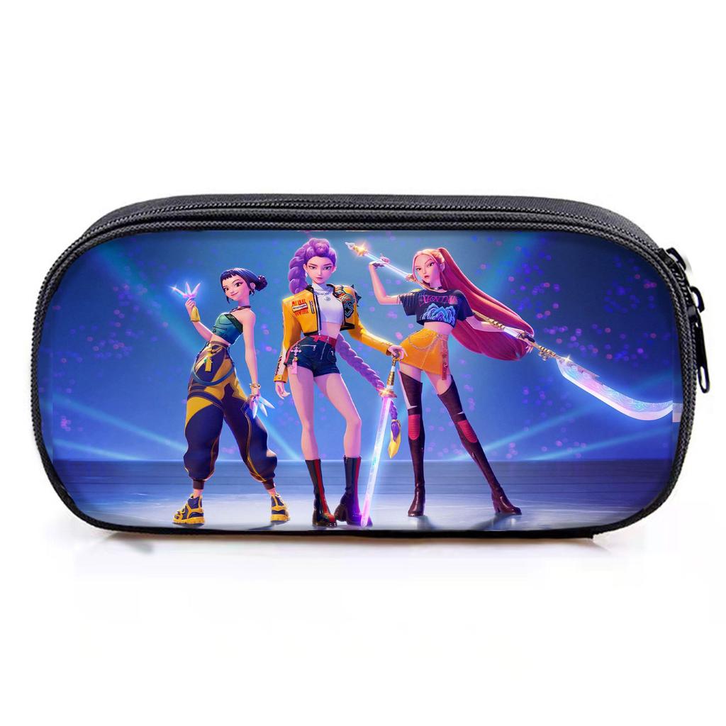 Huntrix Kpop Digital Printing Pencil Case Witch Hunter School Student Pencil Stationery Case