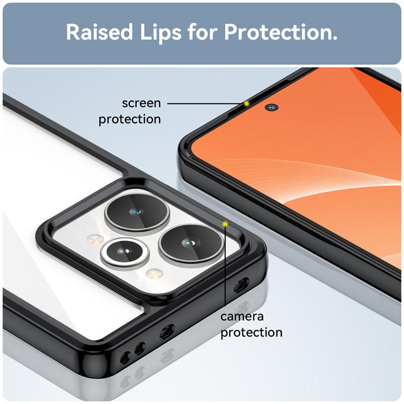 Transparent Colorful TPU Case for Realme 15 Pro 5G Protective Cover Clear Fundas Coque Capa