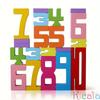 20pcs Colorful Building Blocks Wooden Toys Stacking Games Montessori Children's Digital Cognitive Enlightenment Teaching Aids