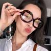  Vintage Round Spectacle Frame Women Luxury Oval Anti Blue Light Glasses Frame Retro Fashion Men Sunglasses