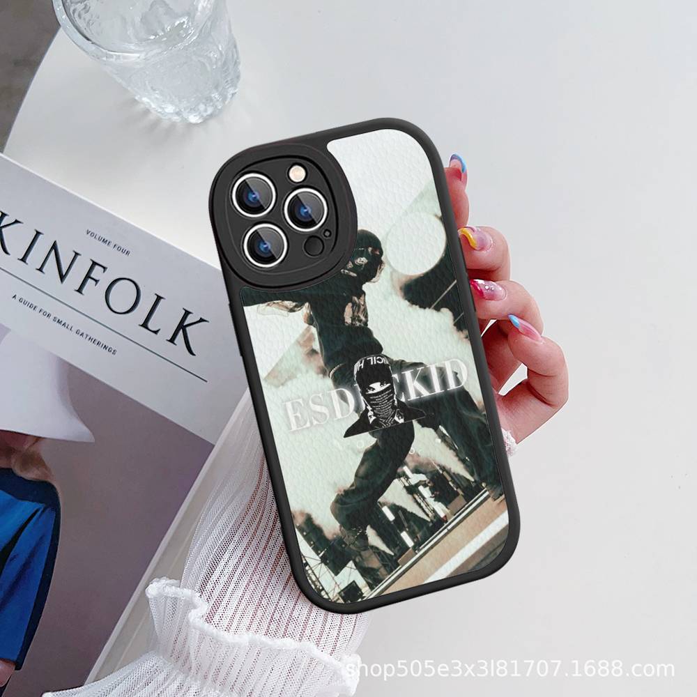 Singer E-EsDeeKid For IPhone 16 15 14 13 12 11 Pro Max Plus Leather Phone Cover