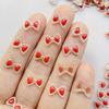50Pcs Cute Cartoon Mini The Red Bow Nail Art Resin Designer Charms DIY Craft For Nail 3D Decorations Jewelry