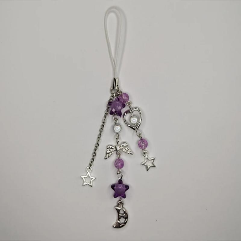

Bright Star Phone Charms - pink, red, purple - {Bearies} (pastel goth, grunge, y2k, fairycore) фіолетовий