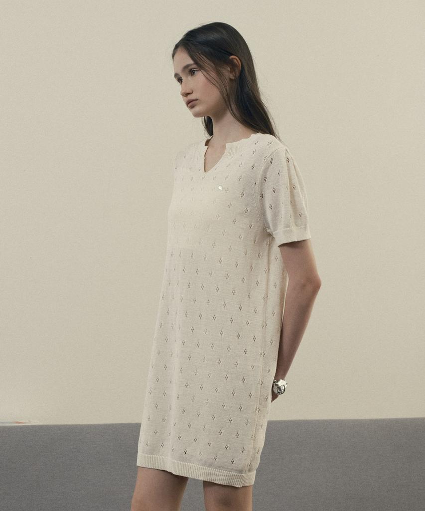 Jucy Judy Paper Yarn Punching Knit Dress J1Op322E