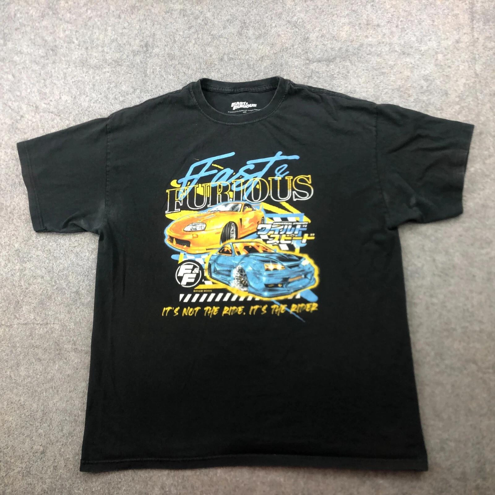 

Fast and Furious Shirt Mens XL Black Logo Graphic Crewneck * 3XL