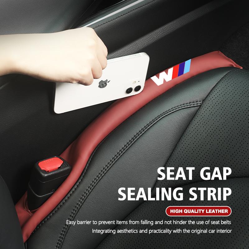 For BMW Car Seat Gap Filler Soft Leather Leak Pads Plug Leak Proof Strip Auto Accessories Performance X1 X3 X5 E39 E46 E90 F20