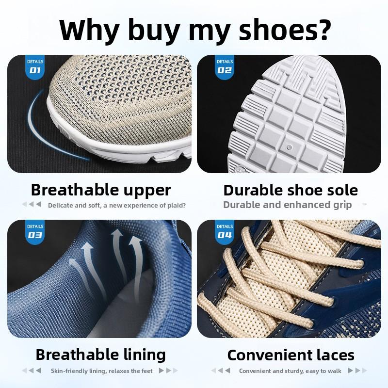 Summer New Men's Shoes Soft Soled Breathable Casual Shoes Trendy Student Shoe Factory Shallow Mouth Fashionable Sports Shoes
