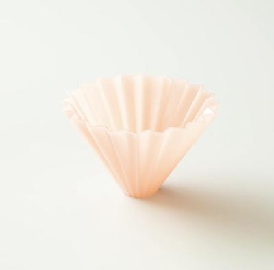 ORIGAMI Air Dripper M, Mittel, für 3-4 Tassen Hergestellt in Japan, Harz Origami Air Dripper (Mattrosa)