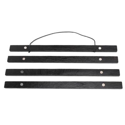 4 pezzi Cornice Appendiposter Magnetica Multiuso Fai da te Decorativa Legno Magnete Cornice per Poster per Foto