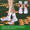 Christmas Magnetic Holding Hands Socks Christmas Socks Soft Warm Funny Cute Holiday Socks for Christmas Holiday Or Birthday Gift