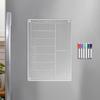 Dry Erases Board Acrylic Magnetic Meal Planner Weekly Calendar with 6 Colors Markers Menu Board for Refrigerator