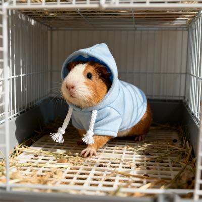 1 Stück Warmer Winter Hamster Pullover Weiche Kapuze mit Kordelzug Haustier Pullover für Kleintiere Haustier Hamster Pullover Cosplay Kleidung
