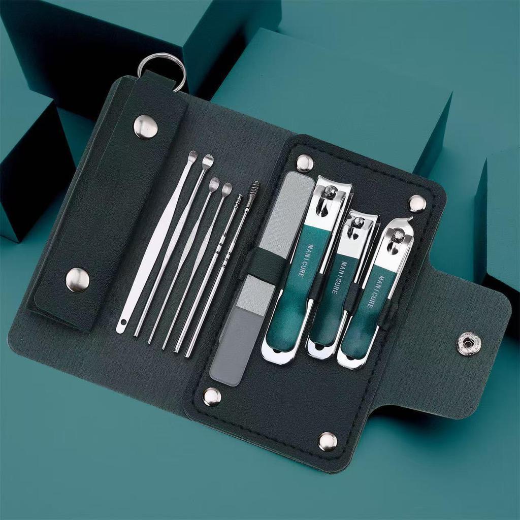 "Kit de Herramientas Portátil Profesional para Manicura y Pedicura con Cortauñas y Tijeras"