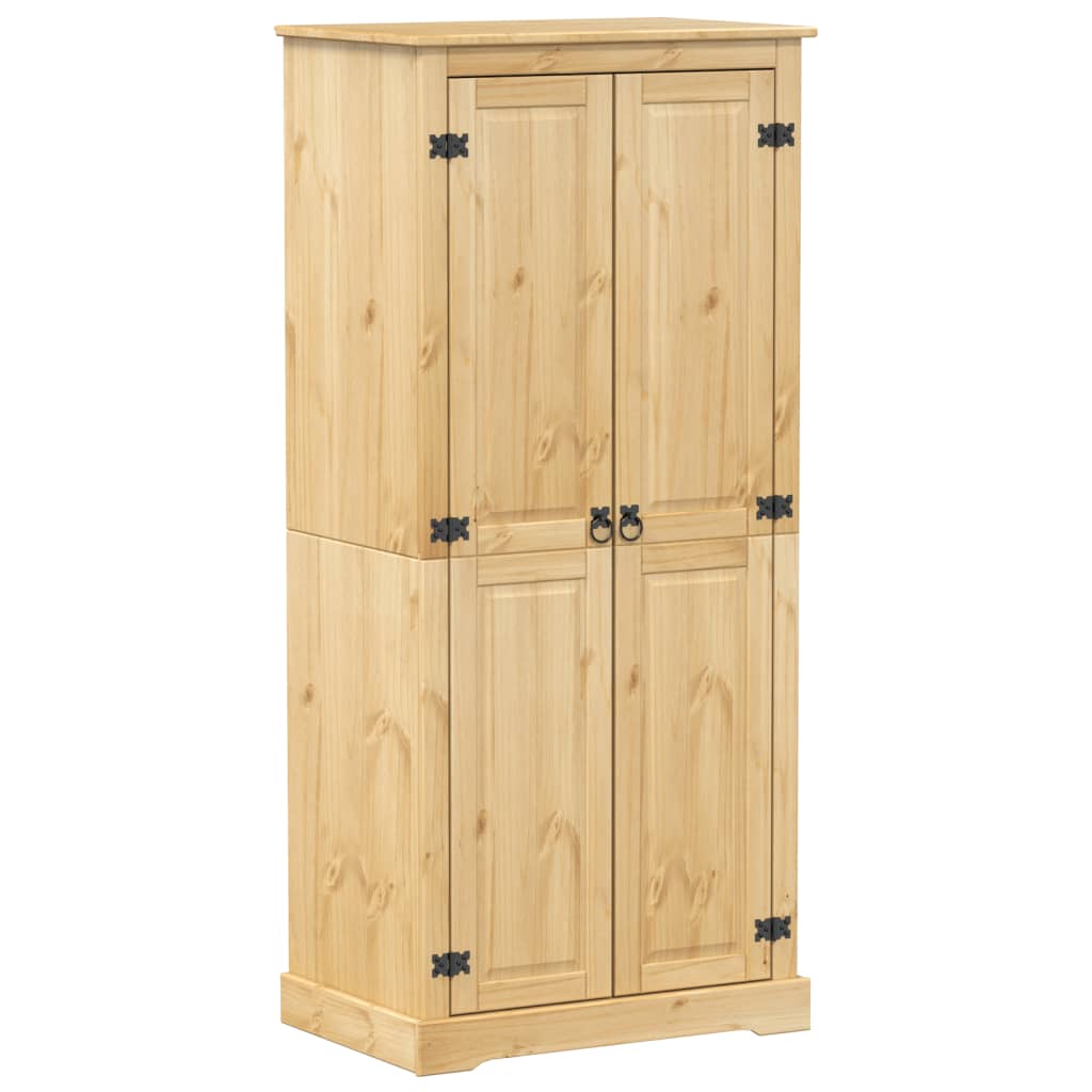 Corona Kleiderschrank 76 x 50 x 170 cm Massives Kiefernholz