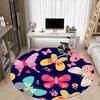 1pc Butterfly Floral Print Chair Carpet for Office, , Non-slip carpet, Very suitable for offices, farmhouses,Outdoor carpet yy251120033