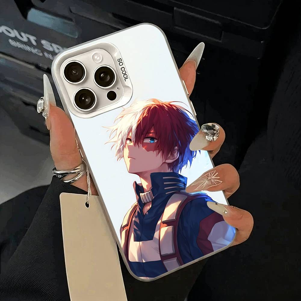 M-H-A-My Hero Academia Phone Case For IPhone 17 Air 16 15 14 13 12 11 Pro Max White Sliver Hard Cover