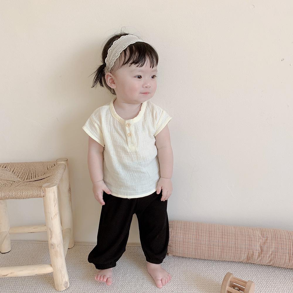 Letní kojenecké modální kalhoty: Tenké, vzdušné ležérní kalhoty pro chlapce a dívky (0-2 roky)