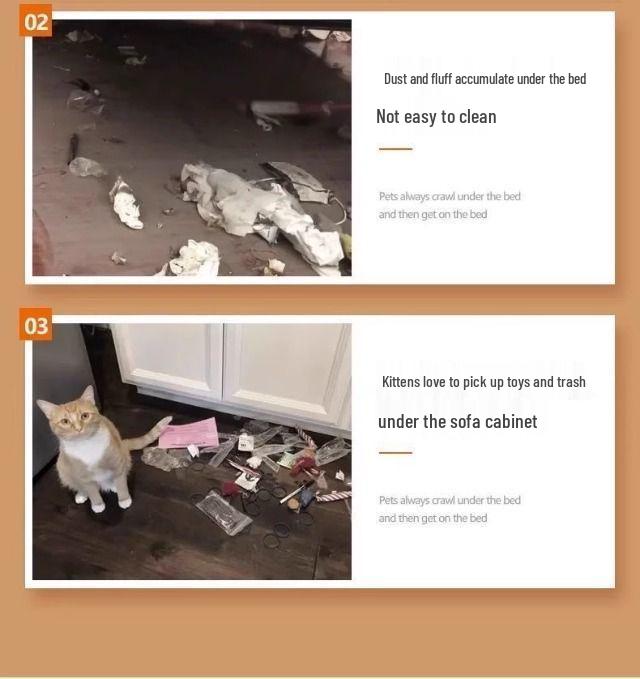 Transparente Unterbett-Blende: Katzenschutz Staubdichte Barriere für Betten & Sofas