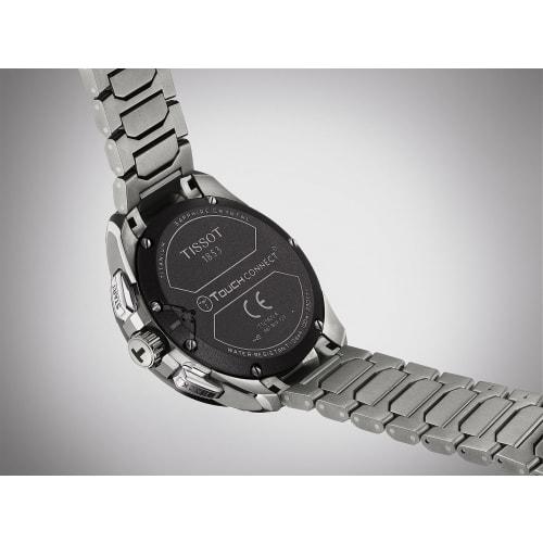 Tissot T-Touch Connect Solar Watch with Titanium Bracelet and Black Dial, Officially Imported, Men's Model T1214204405100
