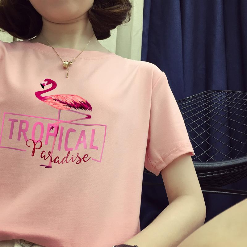 Summer Korean Version of Letters White Short-sleeved T-shirt for Female Students Versatile Loose Half-sleeved T-shirt Harajuku Style Top