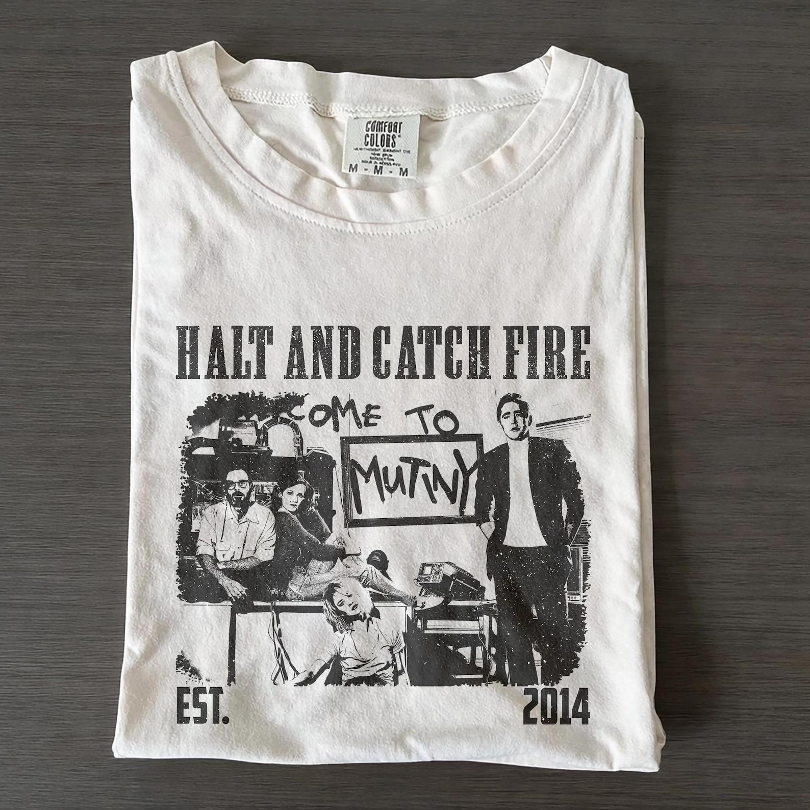 Halt and Catch Fire TV Series Shirt, Comfort Colors T shirt, Retro Movie Tee S