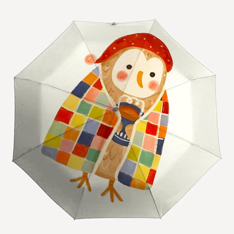 

1pc Owl, Blanket Umbrella That Opens Closes Automatically Perfect Gift with a Convenient Folding Mechanism 12