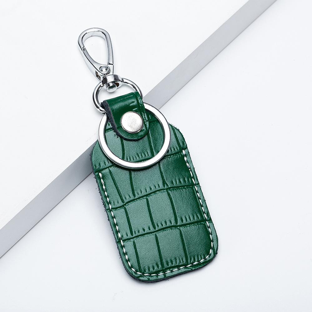 Leather Keychain Card Cover For Alarm Tag Intercom Key Access Entry Card Set Car Key Protector Card Tracker
