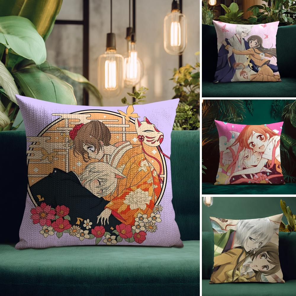 KKamisama HajimemashitaA Cushion Cover Natural Linen Pillow Case DoubleSided Print Decorative Sofa Pillowcase Home Decor Gift