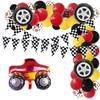 Racing-themed Party Balloon Set for Children's Birthday Party Decorations