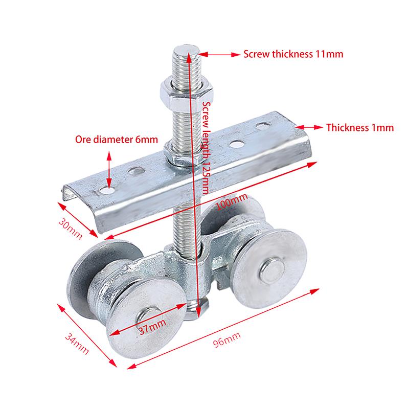Strong Durable Door Pulley Heavy Sliding Door Hanging Wheel Industrial Door Sliding Doors Factory Hanging Rail Bear 400kg