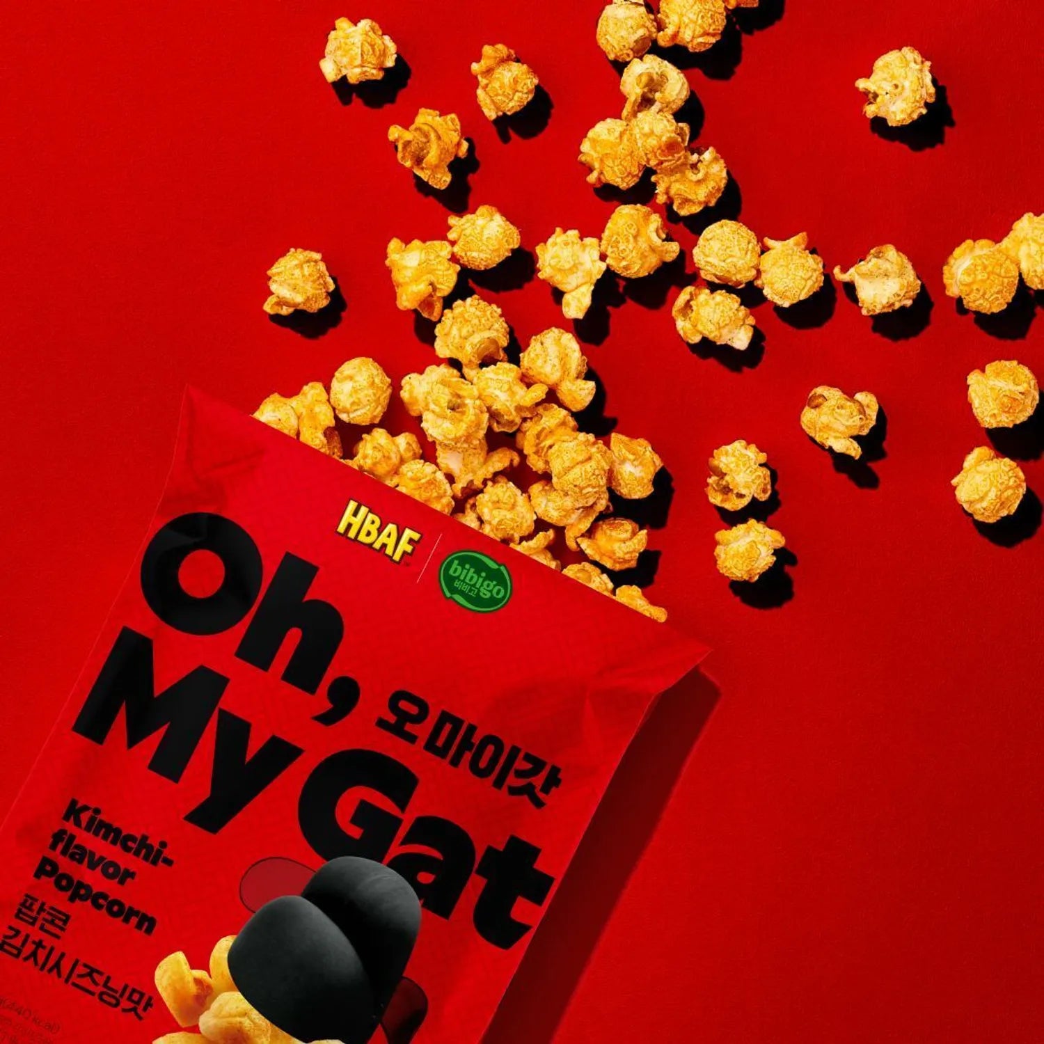 HBAF x BibiGo Oh My Gat Kimchi-flavor Popcorn 80g 80g