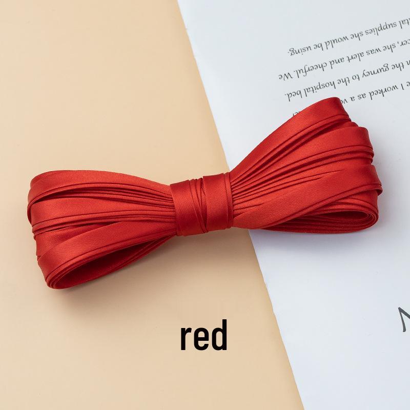 Hengmeihe Cheongsam 1cm Piping Trim: Four-Fold Non-Iron Imitation Silk Hemming Ribbon