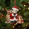 Fun Car Pendant Hanging Ornament Realistic Animal Upside-Down Opossum Rearview Mirror Hanging Decor Accessories