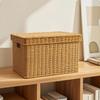Rattan Storage Box Lidded Basket with Lid Wicker