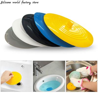 Silicone World 15cm Silicone Bathtub Stopper Leakage-proof Drain Cover Sink Hair Stopper Tub Flat Plug Stopper Bathroom Tools